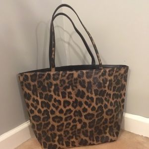 Chico’s Animal Print Sparkly Tote